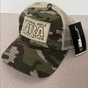 NRA Camo Trucker Cap. New with Tags, never worn.